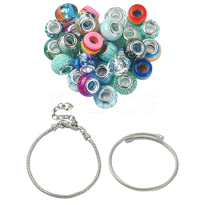 DIY European Style Bracelet Making Kits DIY-YW0008-12B-1
