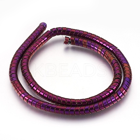 Electroplate Non-magnetic Synthetic Hematite Bead Strands G-I208-15-H-1