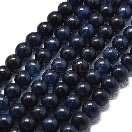 Natural Malaysia Jade Beads Strands G-L645-A01-6mm-06-1