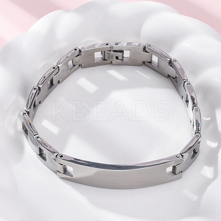 201 Stainless Steel Watch Band Chain Bracelets BJEW-B078-175P-1