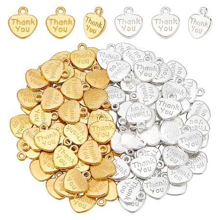 100Pcs 2 Colors Tibetan Style Alloy Charms FIND-LP0001-64-1