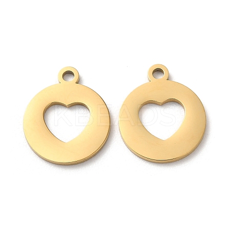 Ion Plating(IP) 304 Stainless Steel Charms STAS-Q303-11G-1