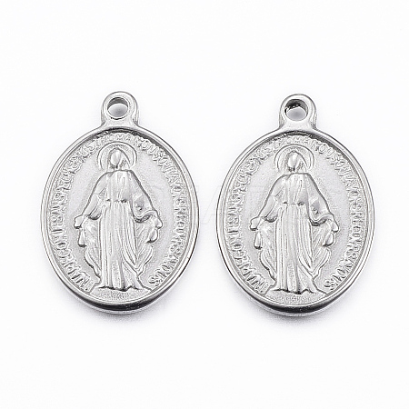 Non-Tarnish 304 Stainless Steel Pendants STAS-G179-21P-1