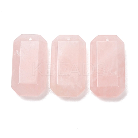 Natural Rose Quartz Pendants G-H325-03-02-1