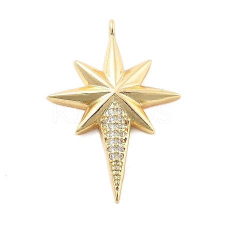 Brass Micro Pave Cubic Zirconia Pendants KK-L209-083G-1