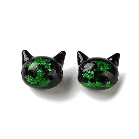 Handmade Foil Glass Beads LAMP-D005-01E-1