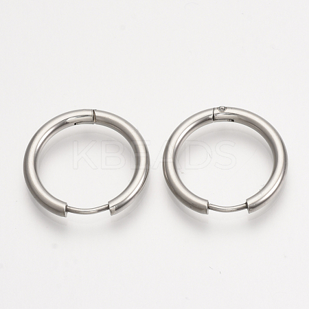 201 Stainless Steel Huggie Hoop Earrings EJEW-T005-JN155-16-1