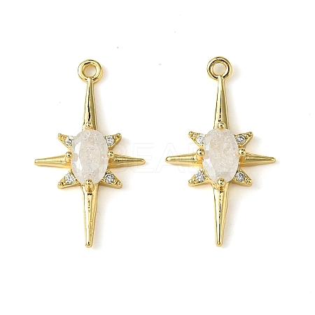 Brass Micro Pave Cubic Zirconia Pendants LS-KK-M277-08G-04-1