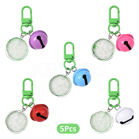 5Pcs Resin Pendant Decorations HJEW-YW00174-04-1