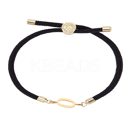 1Pc Adjustable Nylon Cord Slider Bracelets for Women BJEW-LP0001-32O-01-1