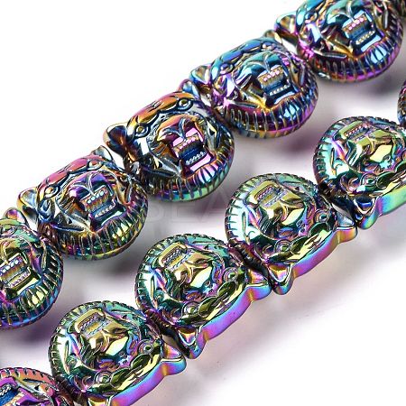 Electroplated Synthetic Non-magnetic Hematite Beads Strands G-Q174-04D-1