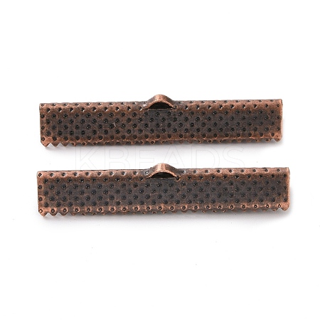 Iron Ribbon Crimp Ends IFIN-R228-10R-1