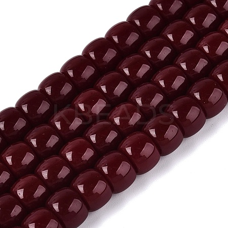 Opaque Glass Beads Strands GLAA-NH0002-B13-1