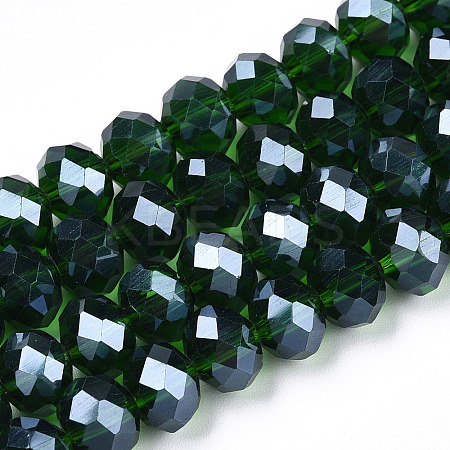 Electroplate Glass Beads Strands EGLA-A034-T6mm-A31-1