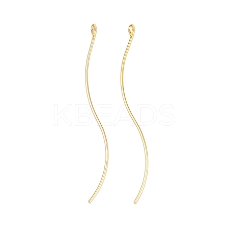 Brass Earring Findings KK-A274-17E-G-1