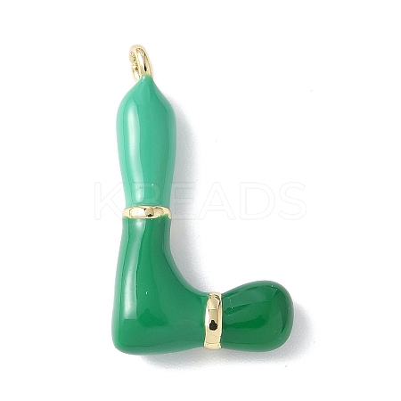 Brass Enamel Pendants KK-E093-03G-L-01-1