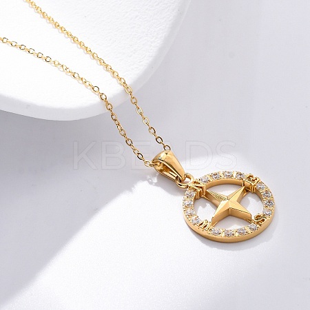 304 Stainless Steel Crystal Rhinestone Helm Pendant Necklaces LS-NJEW-Z057-02B-G-1
