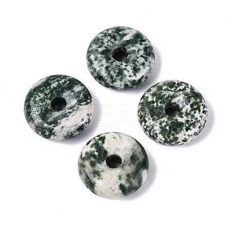 Natural Green Spot Jasper Pendants G-Q601-30B-05-1