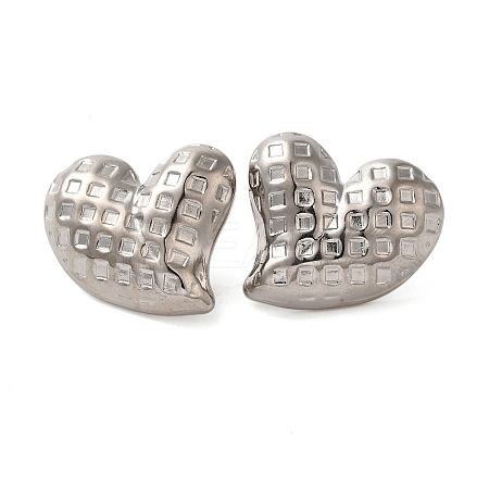 304 Stainless Steel Stud Earrings for Women LS-EJEW-U019-01P-01-1