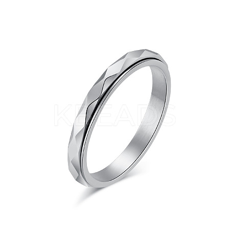 304 Stainless Steel Rotating Finger Rings FS-WGA316C-25-1