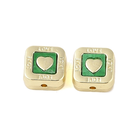 Rack Plating Alloy with Acrylic Beads FIND-B037-01G-02-1