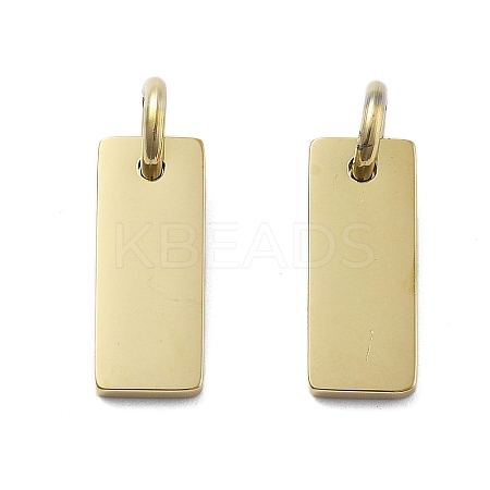 Geometric Figure Style 304 Stainless Steel Stamping Blank Tag Charms STAS-D302-03A-1