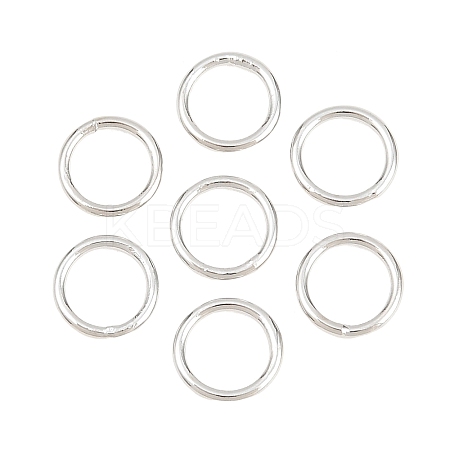 Brass Closed Jump Rings KK-D257-01P-01-1