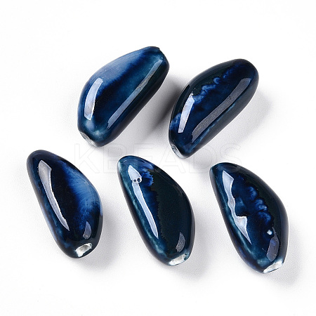 Handmade Porcelain Beads PORC-N008-08N-1