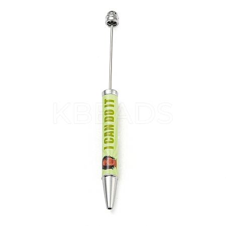 Word I Can do it Printed Plastic Ball-Point Pen LS-AJEW-C038-01D-1