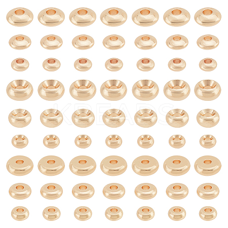 180Pcs 9 Styles Brass Spacer Beads KK-PH0005-68-1