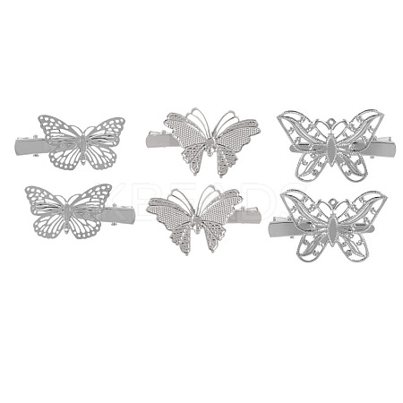 Alloy Alligator Hair Clips PW-WG08715-01-1