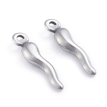 304 Stainless Steel Pendants STAS-YW0002-07P-1