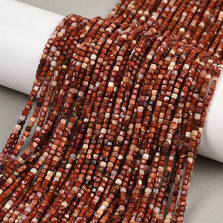 Natural Red Jasper Beads Strands G-RM2025-C27-A-1