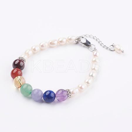 Yoga Chakra Jewelry BJEW-JB03208-1