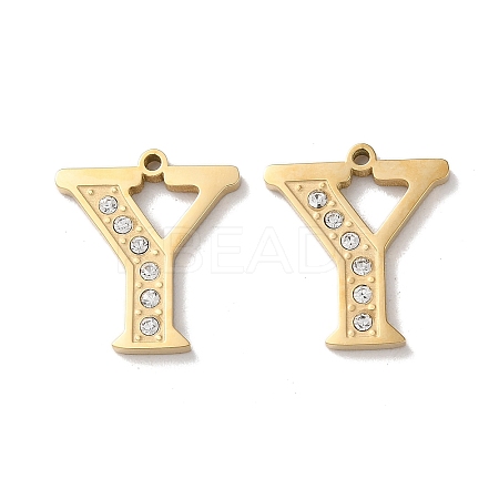 Real 14K Gold Plated 304 Stainless Steel Pendants STAS-L022-157G-Y-1