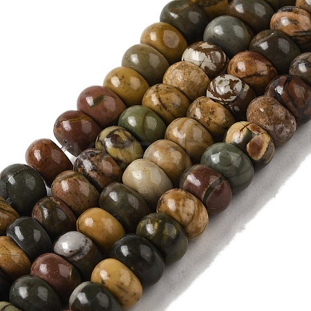 Natural Picasso Jasper Beads Strands G-Q161-B01-01-1