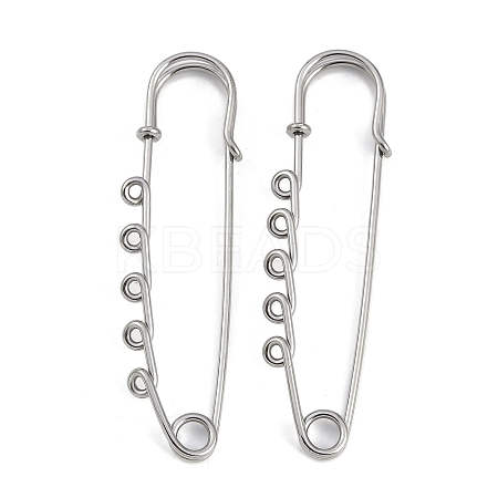304 Stainless Steel Safety Pins Brooch Findings STAS-K252-05C-P-1