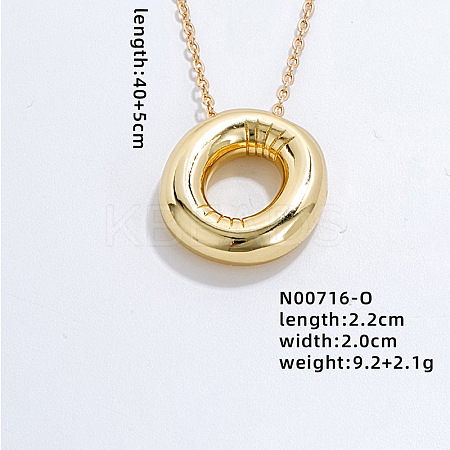 Stainless Steel Party Balloon Letter Pendant Cable Chain Necklaces for Women YF1942-15-1