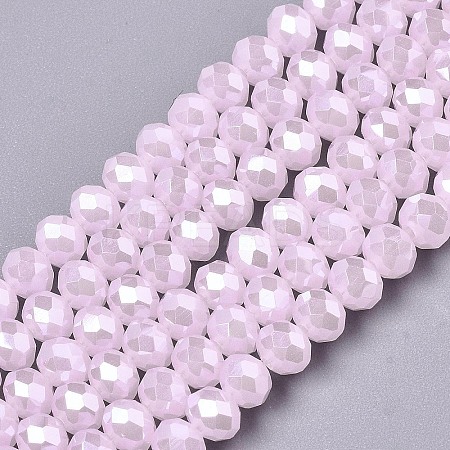 Electroplate Glass Beads Strands EGLA-A034-J3mm-A03-1