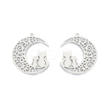 Non-Tarnish 201 Stainless Steel Pendants STAS-N098-093P-1