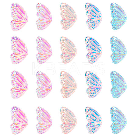 125Pcs 5 Colors Resin Cabochons MRMJ-TA0001-34-1