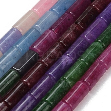 Dyed Natural Malaysia Jade Beads Strands G-C285-B01-01-1