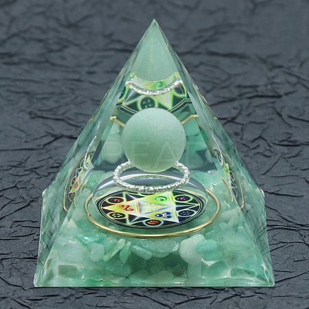 Resin Orgonite Pyramid X1-PW-WG36540-02-1