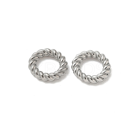 304 Stainless Steel Twisted Ring Linking Rings STAS-L300-005B-P-1