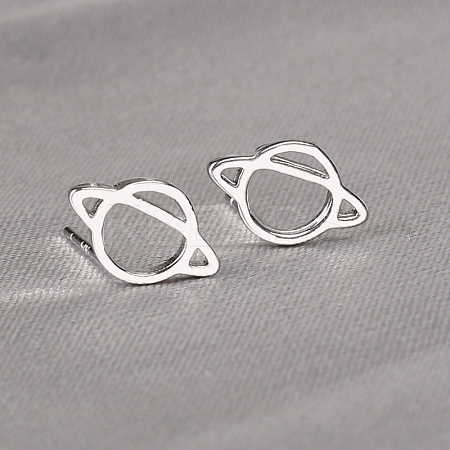 Mini 925 Sterling Silver Stud Earrings for Girls WG14597-16-1