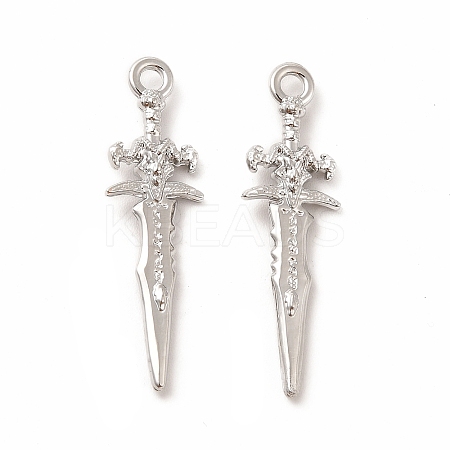 Rack Plating Alloy Pendants PALLOY-E025-22P-1