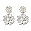 304 Stainless Steel Dangle Stud Earrings EJEW-G423-18P-3