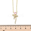 Brass Micro Pave Cubic Zirconia Pendant Necklaces NJEW-S441-03C-G-5