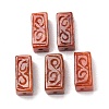 Dyed Natural Myanmar Jade Carved Beads GG-CBABA9C-07-2