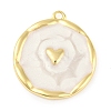 Brass Enamel Pendants KK-L219-22G-1
